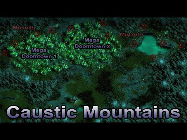 They are Billions - Caustic Mountains: Modded Map Generation