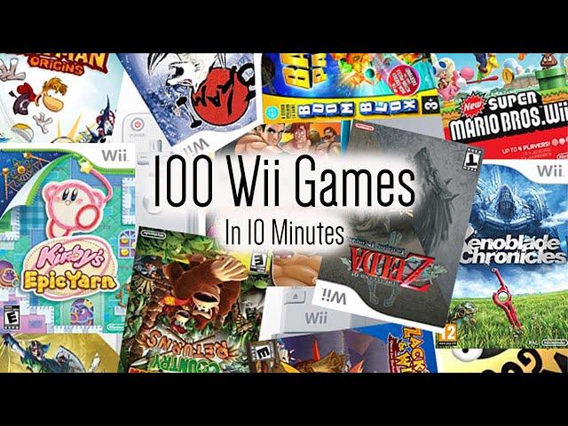 100 Nintendo Wii Games in 10 Minutes