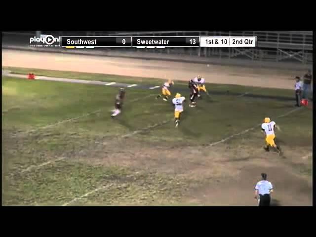 Sweetwater Wr #9 Zach Crutcher Acrobatic Catch and Croosfield Run