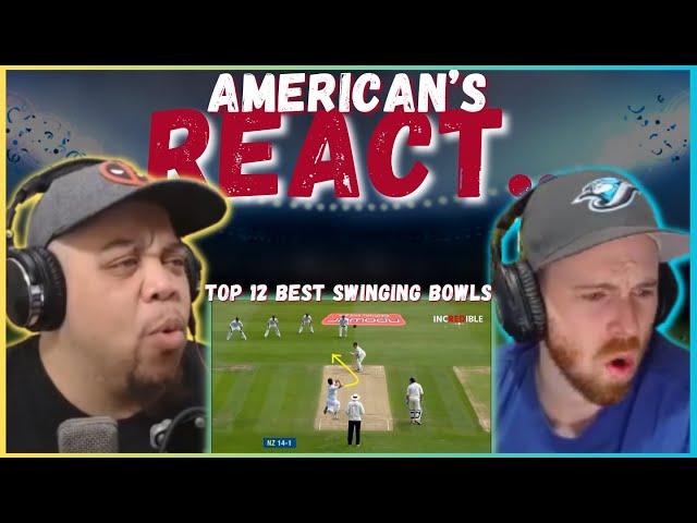 AMERICAN REACTS TO THE TOP 12 MOST INSANE SWING BOWLING IN CRICKET HISTORY || REAL FANS SPORTS