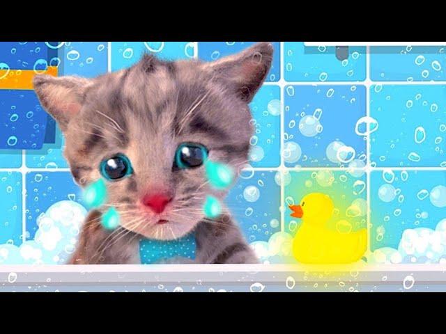 ANIMATED LITTLE KITTEN ADVENTURE OF A KITTY PURR PURR STORIES Best Learning cartoons Videos