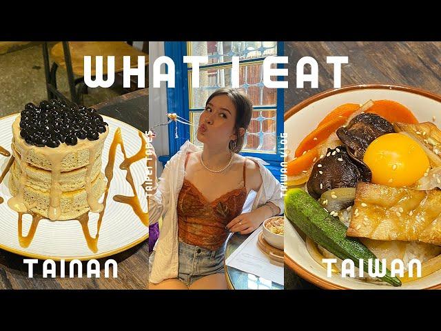 taiwan vlog | what I eat, night market & cafes  (tainan)