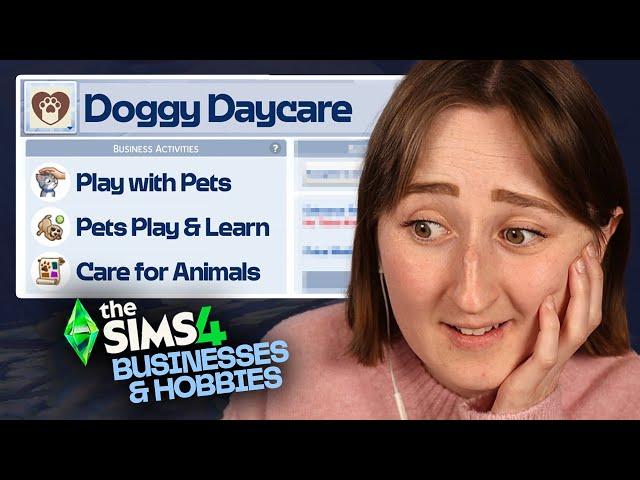 I tried running a *DOGGY DAYCARE* in The Sims 4: Businesses & Hobbies