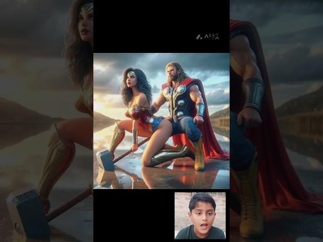 wonder woman taked the thor of hammer  #shortsviral #marvel #avengers #shorts #wonderwoman