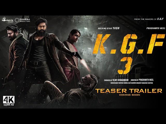 K.G.F : Chapter 3 - Hindi Trailer | Rocking Star Yash, Raveena Tandon | Prashant Neel | Hombale Film