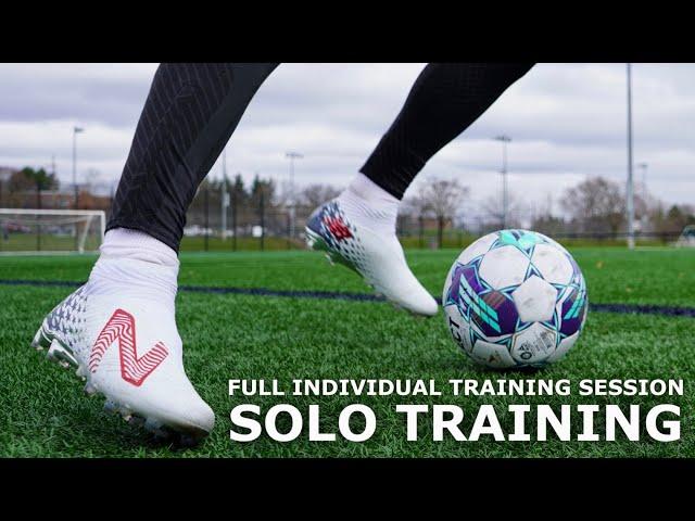 How To Train SOLO | Full Individual Training Session For Footballers