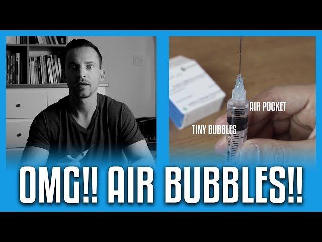 Air Bubbles In Syringe When Injecting? Don't Freak Out! (DEMO)