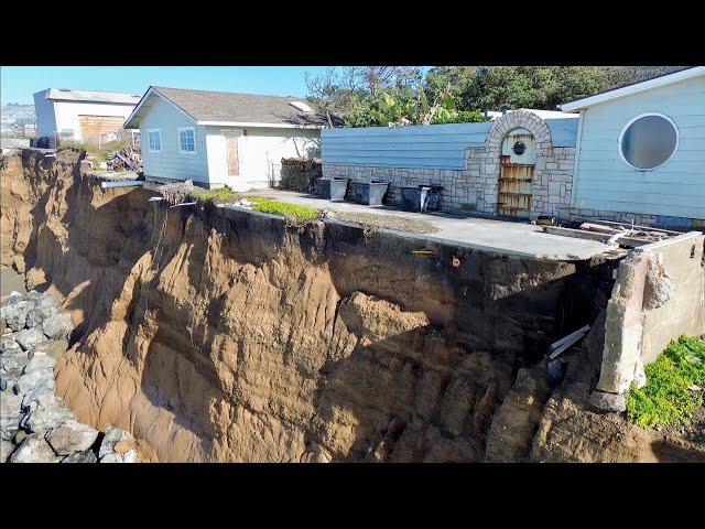 Pacifica coastal EROSION bluffs COLLAPSE