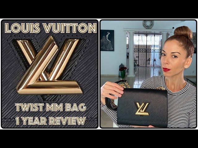 Louis Vuitton Twist MM, What Fits, Mod Shots, and Review #TwistMM #twistbag