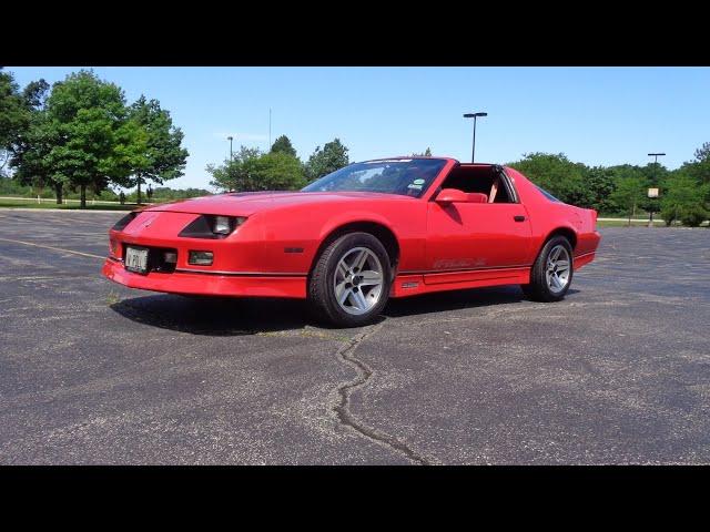 1986 Chevrolet Camaro Z28 IROC Lear Siegler Seats in Red & Ride on My Car Story with Lou Costabile