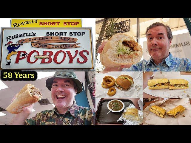 New Orleans Food Restaurant Review: Search for Best Burger & Po-boy at Russell’s Short Stop Po-Boys