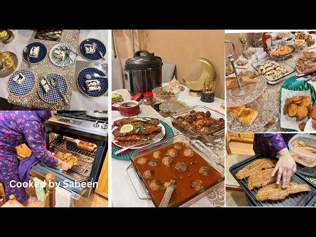 Iftar Dawat Vlog|Menu Preps & table Decor|Pakistani Mom in Canada vlogs|Cooked by Sabeen