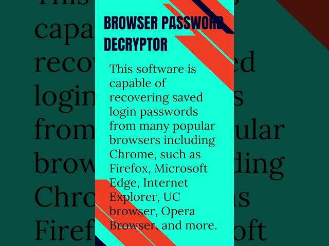 4 Chrome Password Recovery Software For Windows