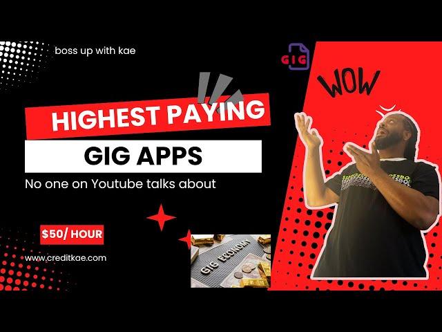 Highest Paying gig apps No One Talks about on Youtube  $50/hr Rates