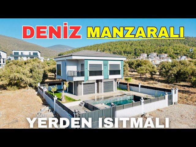 Didim Akbükte Zeminden Deniz Manzaralı Muhteşem Villa Merkezi Konum E-885