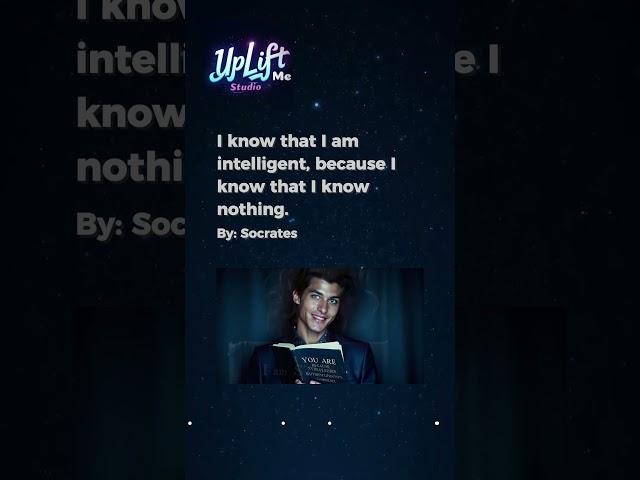 True Intelligence Is Knowing Nothing — Socrates on Humility #BeginWithDoubt #WiseMindset #ThinkDeep