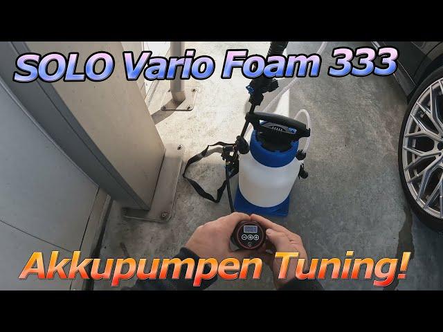 SOLO CLEANLine Vario Foam 333 mit AKKUPUMPE an der SB-BOX - Ohne Pumpen ist schon entspannt!