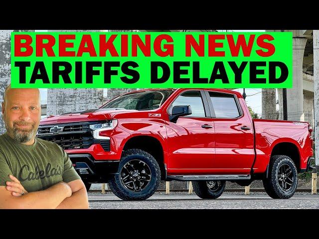 Trump DELAYS Tariffs For Big 3 Auto Makers For 1 Month So They Can Move Stuff To USA