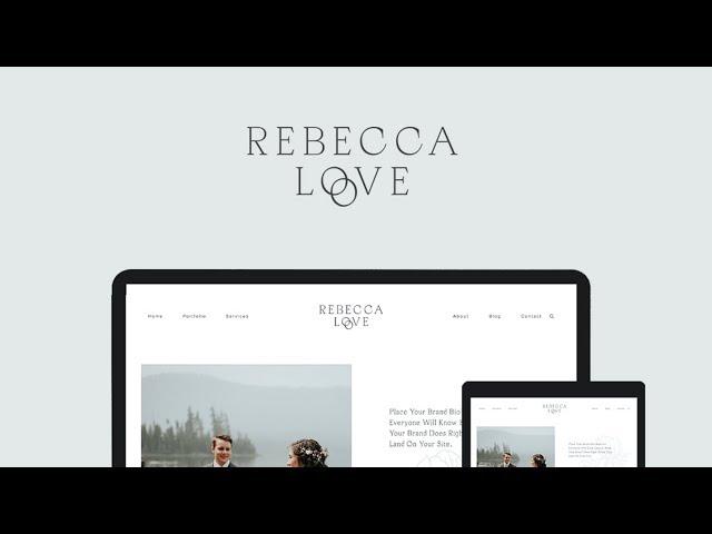 Squarespace Template For Service-Based Businesses | The Rebecca Love Walkthrough Video