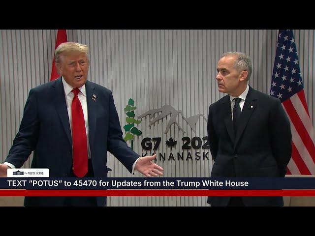 President Trump Participates in a Bilateral Meeting with the Prime Minister of Canada
