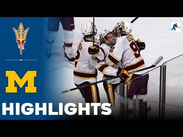 Arizona State vs Michigan | NCAA College Hockey | Highlights - October 12, 2024