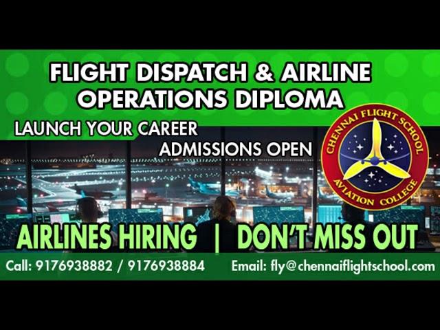 Flight Dispatch & Airline Operations Diploma Course - LAUNCH YOUR CAREER IN AVIATION - ENROLL TODAY!