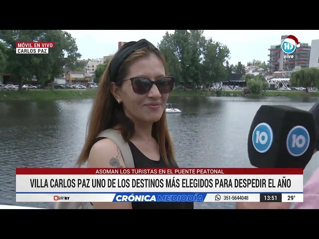 Turistas ya disfrutan de las bondades de Carlos Paz