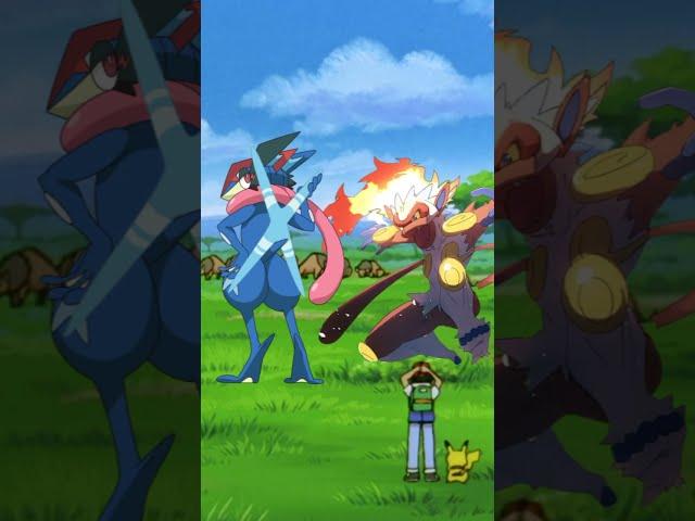 Water type vs fire type pokemon#shorts #pokemon #pokemonjourney