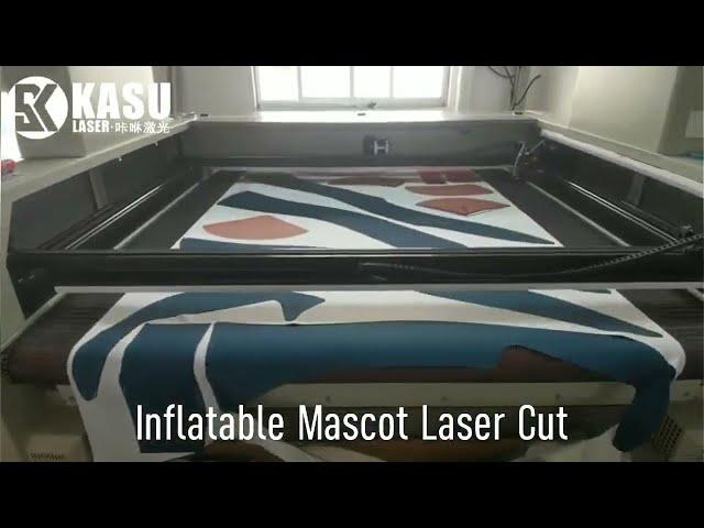 Dye Sublimation PVC Coated Inflatable Air Dancer Auto Cut by Camera Laser Cutter   KASU Laser