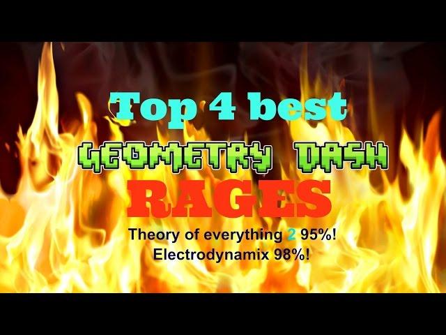 Top 4 Geometry Dash RAGES!!!