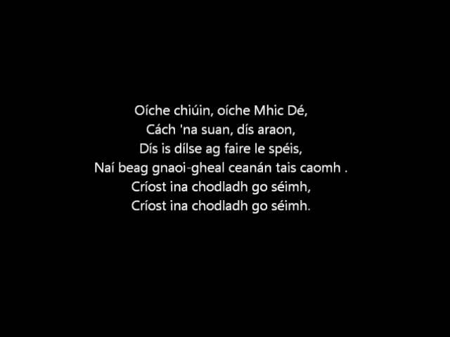 Irish Christmas Carol Oíche Chiúin