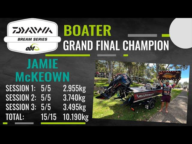 2024 Daiwa BREAM Series Grand Final Champion Jamie McKeown