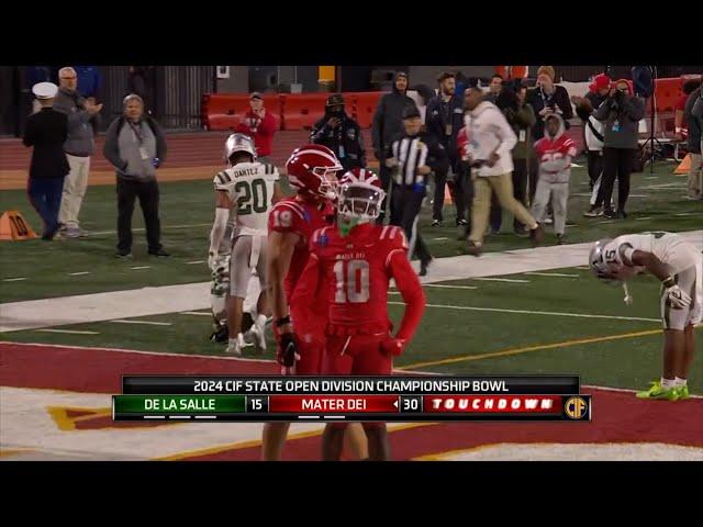 HIGHLIGHTS: No. 1 Mater Dei beats No. 21 De La Salle in CIF Open Division state championship