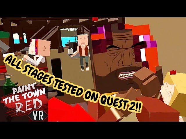 Paint the Town Red VR | Quest 2 Gameplay | All Scenarios & Arena Mode Tested!