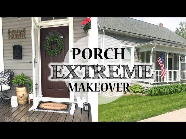 EXTREME DIY Porch Makeover! | On A Budget!