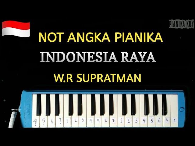 Not Pianika INDONESIA RAYA | Not Angka Pianika Mudah