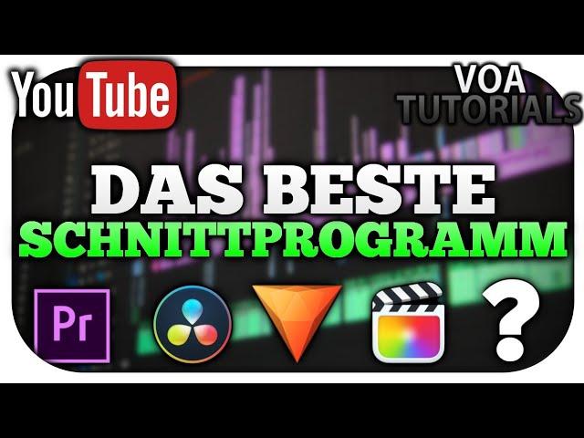 Was ist das BESTE Schnittprogramm für YouTuber? [2020] | VoaTutorials