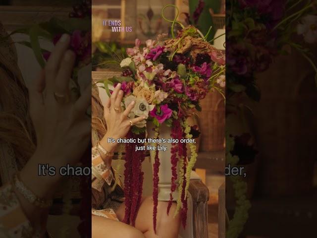 Lily Bloom's flower arrangement with Blake Lively  #ItEndsWithUsMovie #Shorts #Viral