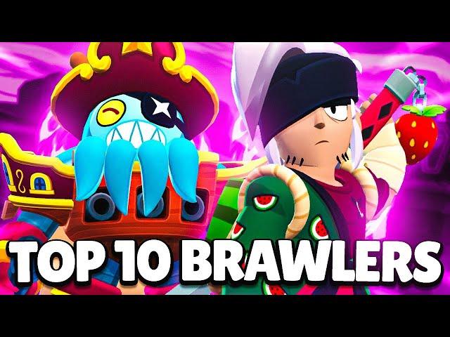 *NEW* BEST 10 BRAWLERS IN BRAWL STARS