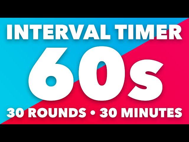 60 Second Interval Timer • 30 Minute Duration