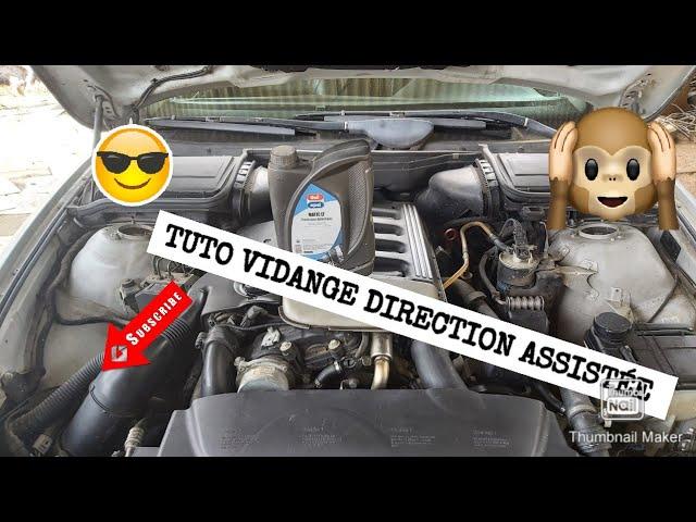 TUTO VIDANGE DIRECTION ASSISTÉE EN 10MN  ( PROBLÈME FUITE BRUIT DA BMW 530D E39 E46 X5 E53)