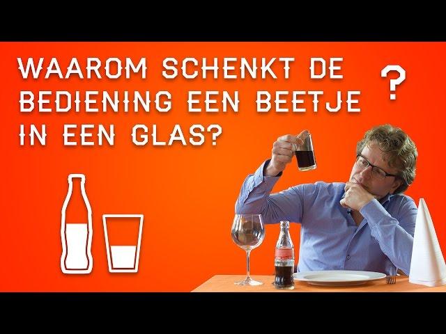 WAAROM SCHENKT DE BEDIENING MAAR EEN BEETJE IN EEN GLAS?