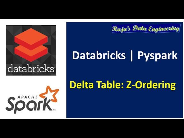 66. Databricks | Pyspark | Delta: Z-Order Command