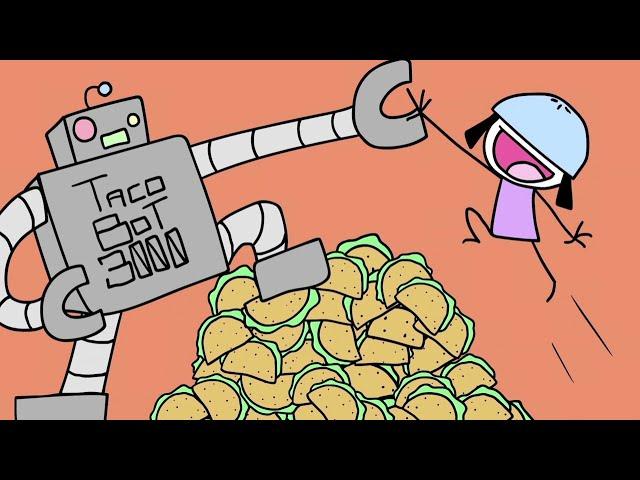 TacoBot 3000 (Part 3 of the Raining Tacos saga) - Parry Gripp - animation by BooneBum