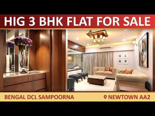 1860 sq ft 3 BHK HIG flat with independent parking at Bengal DCL Sampoorna | Newtown AA2