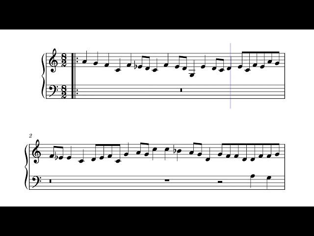 Robert Haeberlin's Fugue n.1 (harp version)