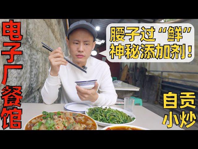 Chef Wang's food tour: a Hole-in-the-wall restaurant next to factory “电子厂餐馆”，自贡风味小炒，两人139元【王刚探店】