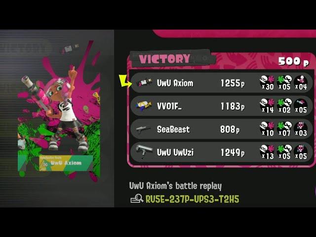 Getting 30 KILLS in Splatoon 3! (High Level Glooga and .96 Gal Gameplay)