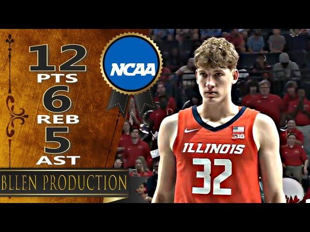 Kasparas Jakucionis ('06) - 12 Pts Highlights｜Illinois Fighting Illini vs Ole Miss Rebels｜2024.10.27