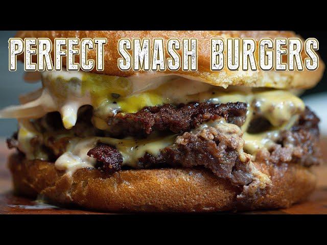 Perfect Smash Burgers in a Frying Pan